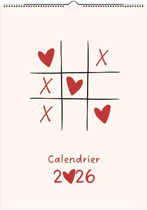 Calendrier 2026 - De l'amour