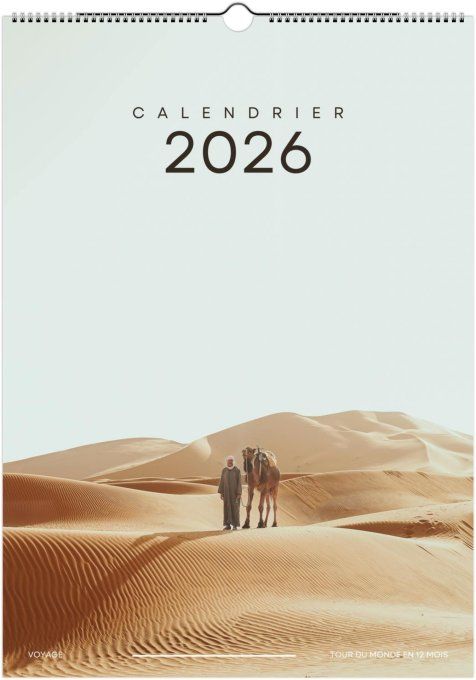 Calendrier 2026 - Tour du Monde