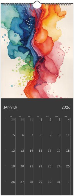 Calendrier 2026 -  Aquarelle