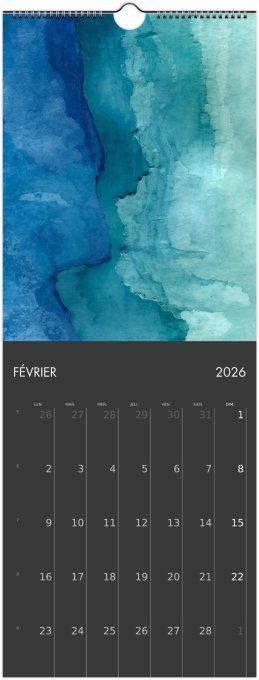 Calendrier 2026 -  Aquarelle