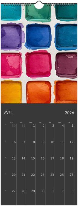 Calendrier 2026 -  Aquarelle