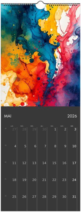 Calendrier 2026 -  Aquarelle